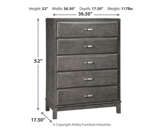 Caitbrook 5 Drawer Chest-Storage Chests-Jennifer Furniture
