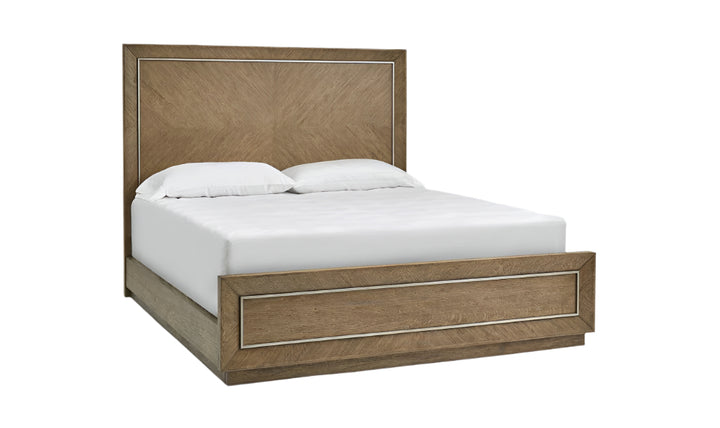 Magnussen Abbyson Brown Wooden Bed in Queen & King Size