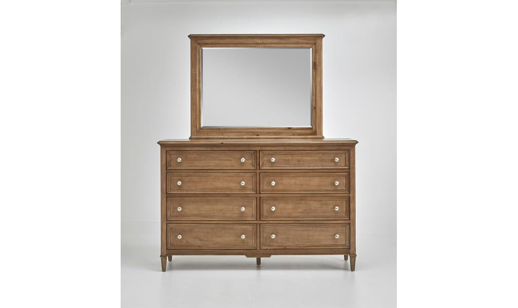 Magnussen Cambridge Landscape Rectangular Mirror in Brown