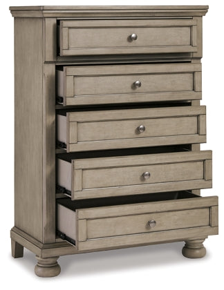 Lettner Five Drawer Chest-Storage Chests-Jennifer Furniture