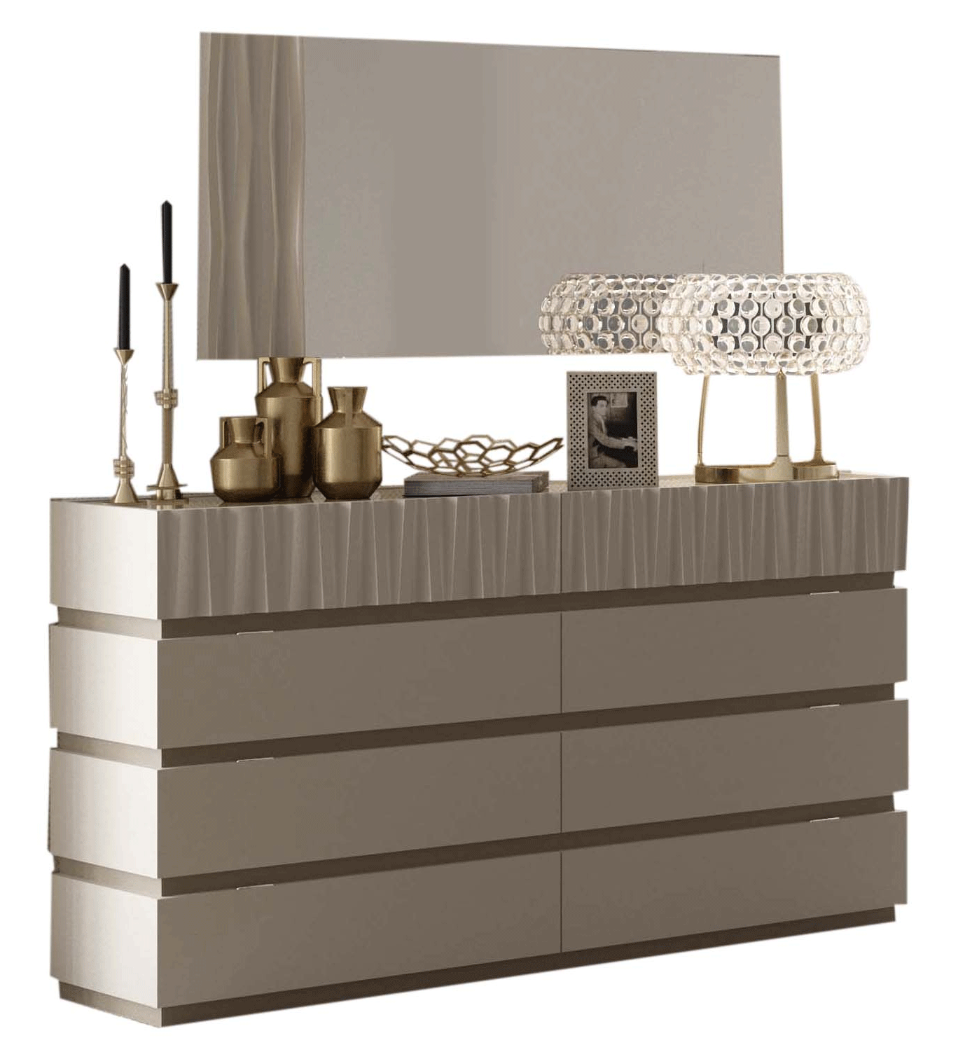 ESF Furniture Marina Wooden Dresser (4 Drawers/ 8 Drawers)