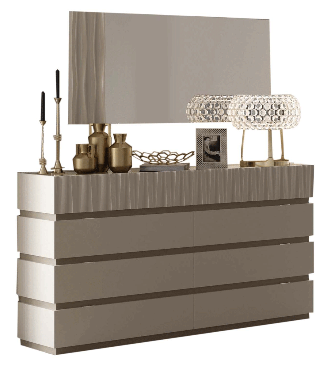 ESF Furniture Marina Rectangular Modern Mirror