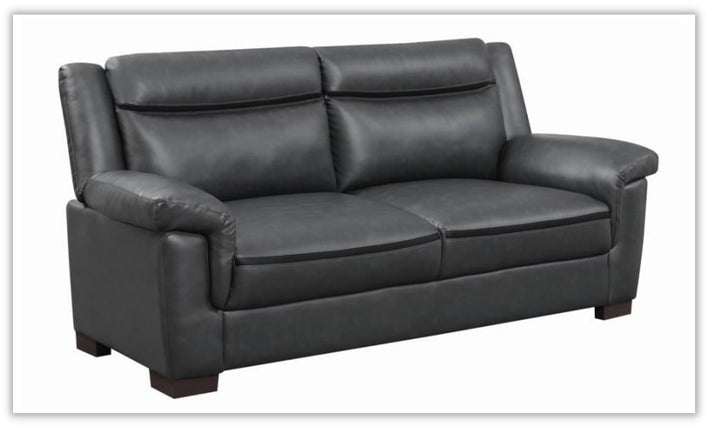 Arabella Faux Leather Upholstered Living Room Set