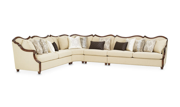 AICO Chamberi 6-Seater L-Shaped Fabric Sectional