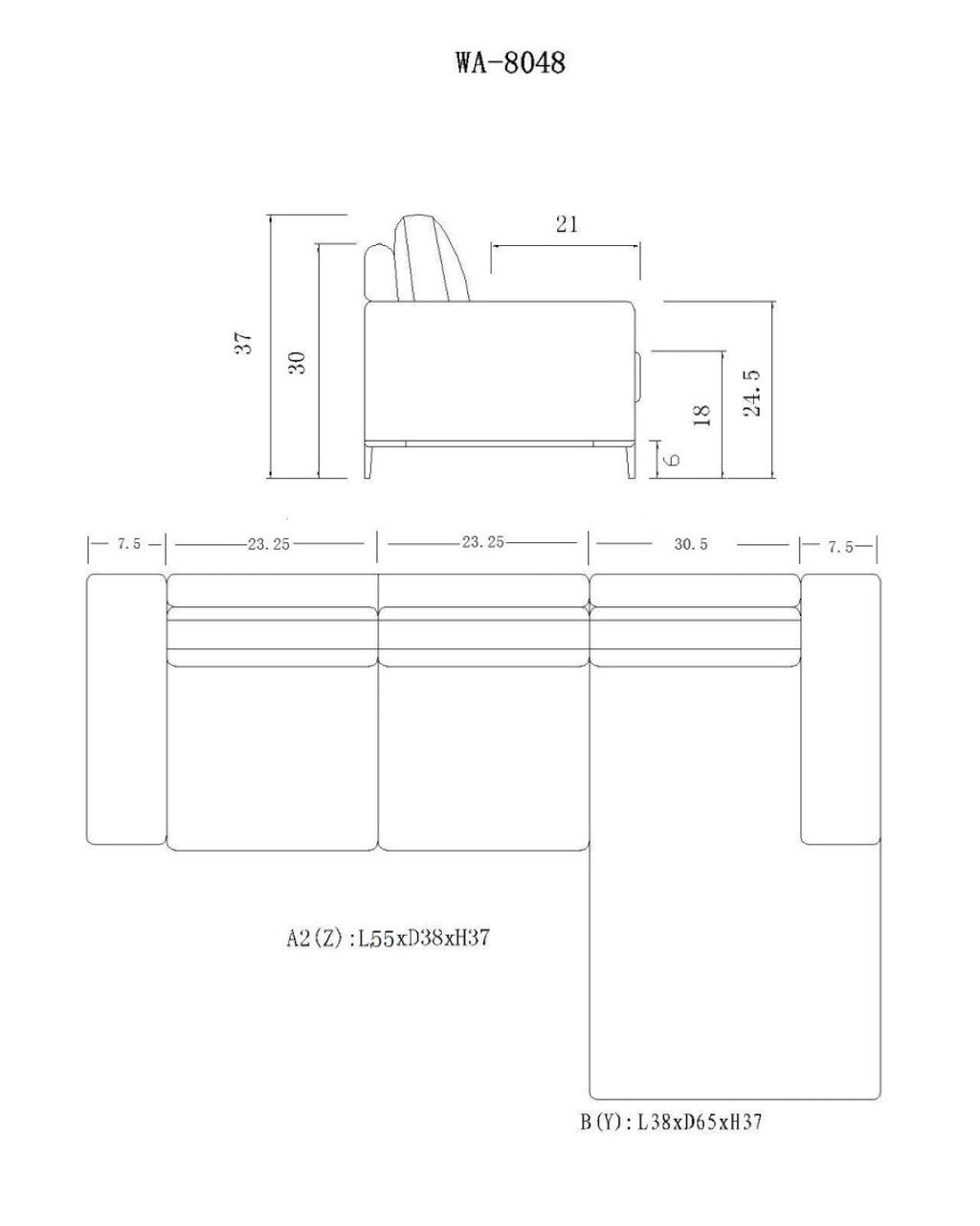 Crosby Sectional-Sectional Sofas-Jennifer Furniture