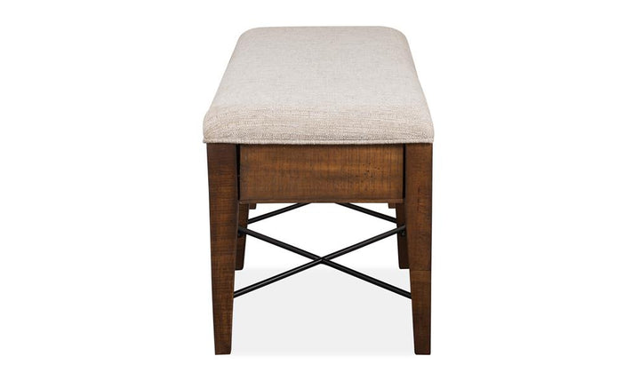 Bay Creek Bench w-Upholstered Seat