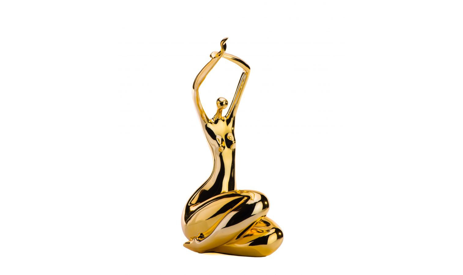 Jennifer Accents Adarra Naked Woman Gold Resin Sculpture