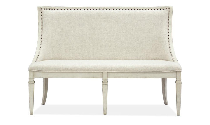 Newport  Bench w/Upholstered Seat & Back        