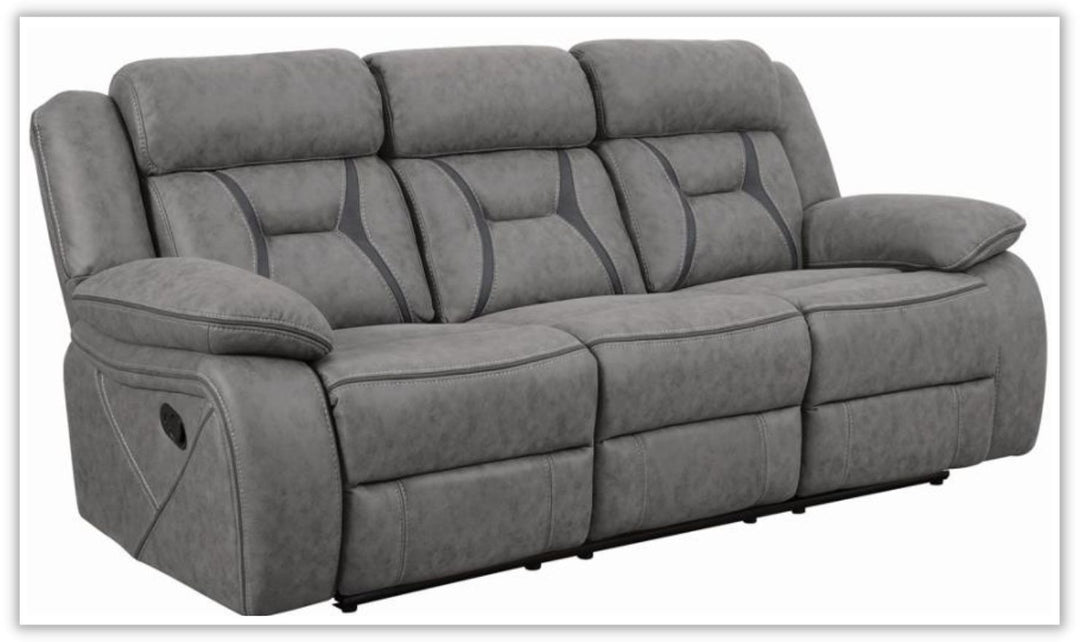 Coaster Furniture Higgins 3-Seater Fabric Motion Sofa with Pillow-Top Arms