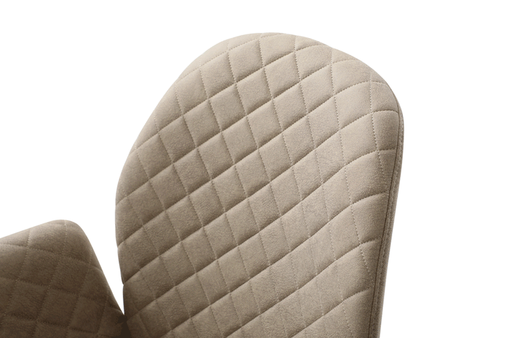 ESF Italia Amari Fabric Upholstered Dining Chair in Light Beige