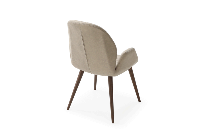 ESF Italia Amari Fabric Upholstered Dining Chair in Light Beige