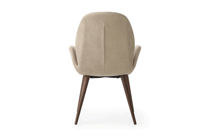 ESF Italia Amari Fabric Upholstered Dining Chair in Light Beige