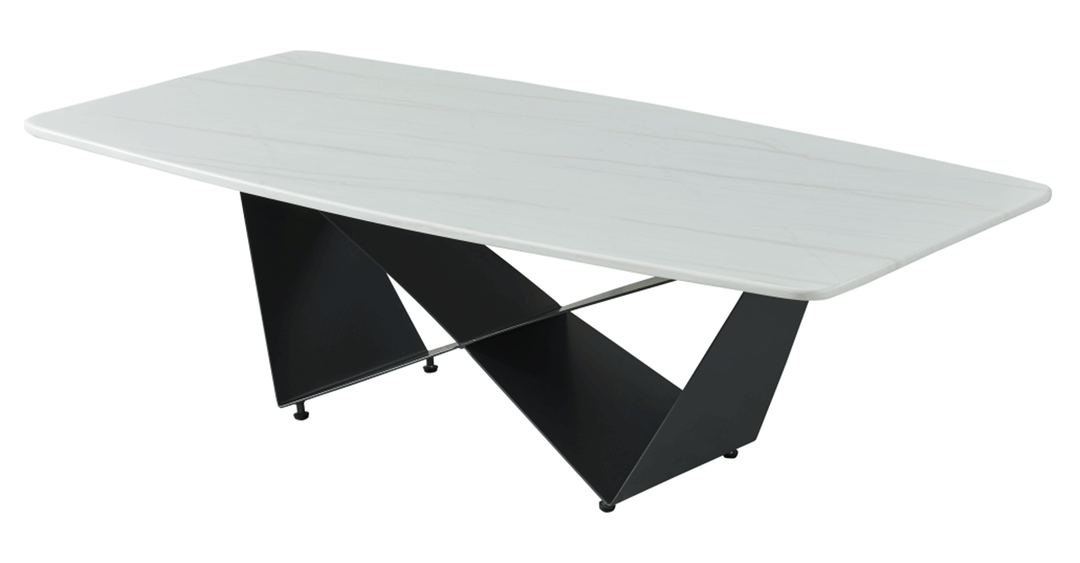 ESF Furniture Allen Rectangular Marble Top Coffee Table - 102