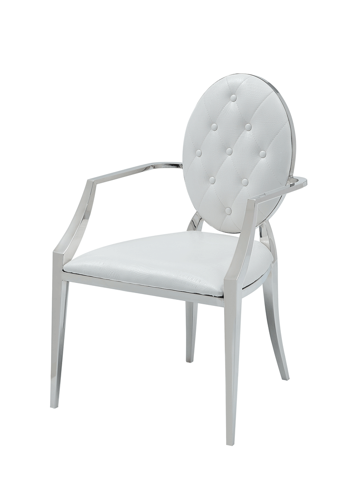 ESF Italia Anastasia Dining Arm Chair in White