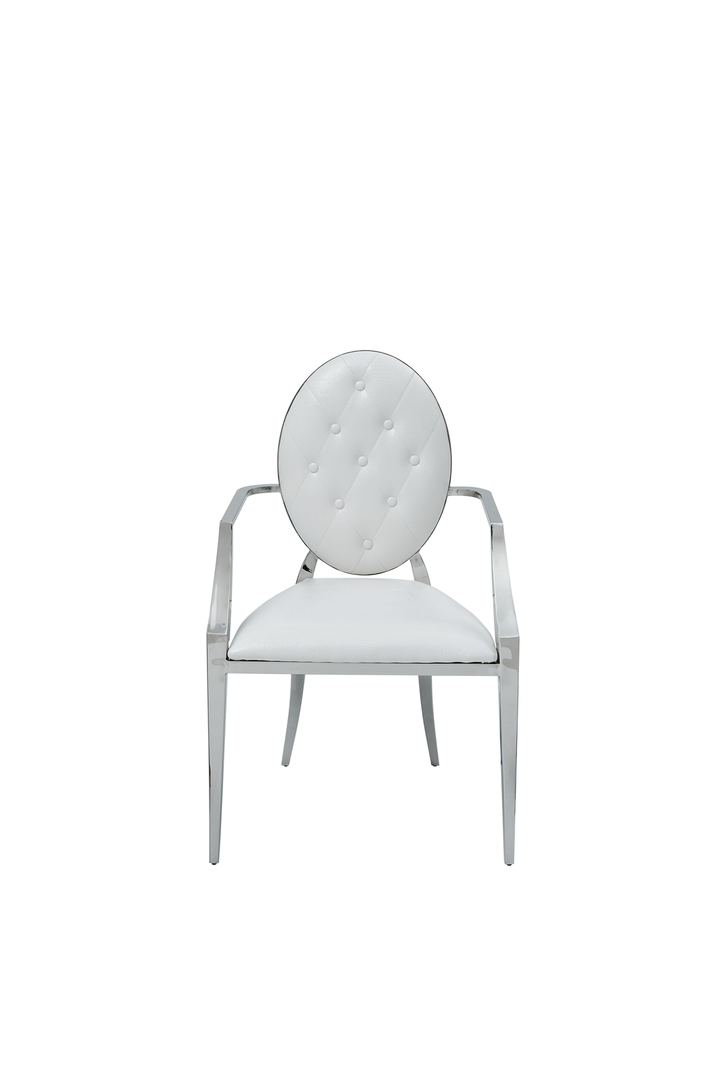 ESF Italia Anastasia Dining Arm Chair in White