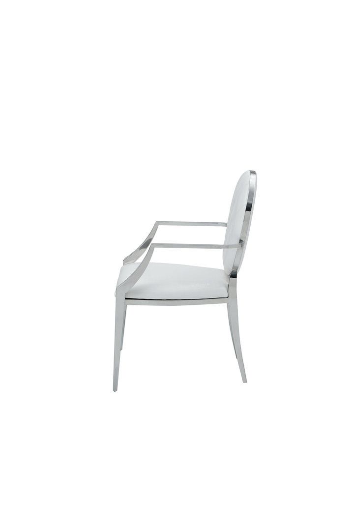 ESF Italia Anastasia Dining Arm Chair in White
