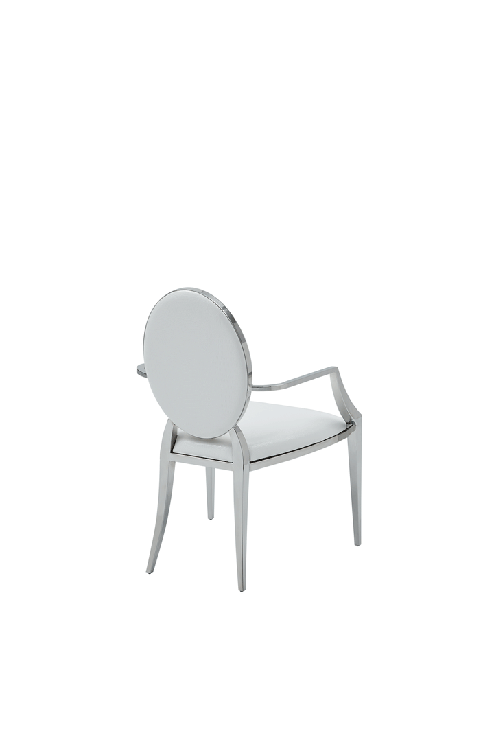 ESF Italia Anastasia Dining Arm Chair in White