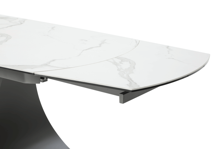 ESF Italia Audrina Rectangular Ceramic Top Dining Table in Gray