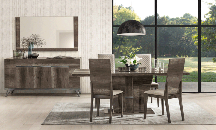 ESF Italia Medea 4-Door Buffet Cabinet in Vintage Oak Finish
