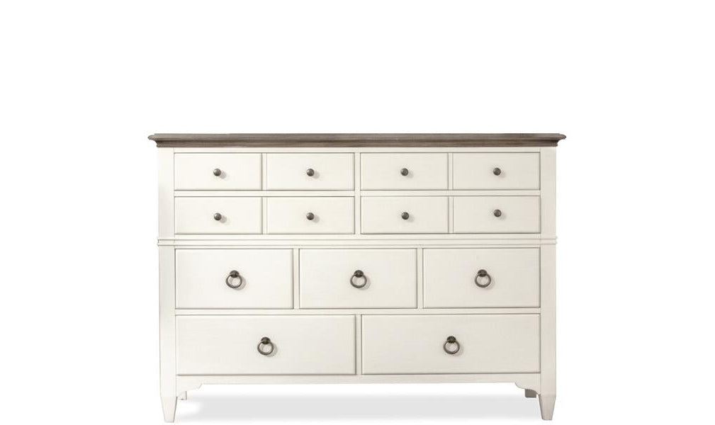 Myra 9-drawer Dressers - White-Dressers-Jennifer Furniture