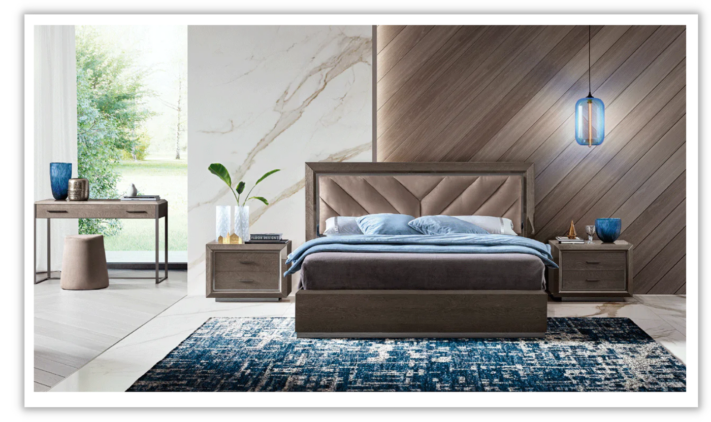 Platinum Legno Bed-Beds-Jennifer Furniture