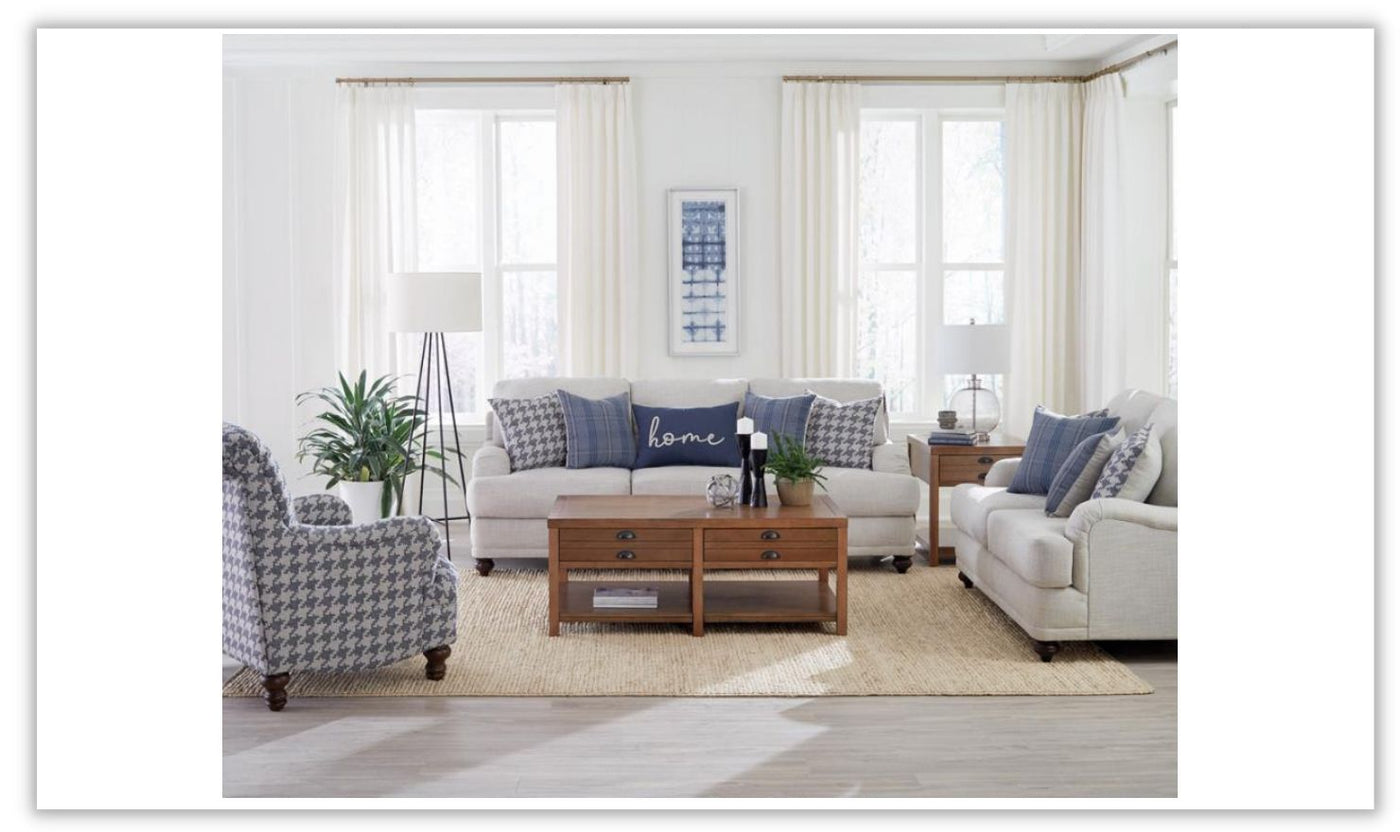 Gwen Stationary Fabric Living Room Set