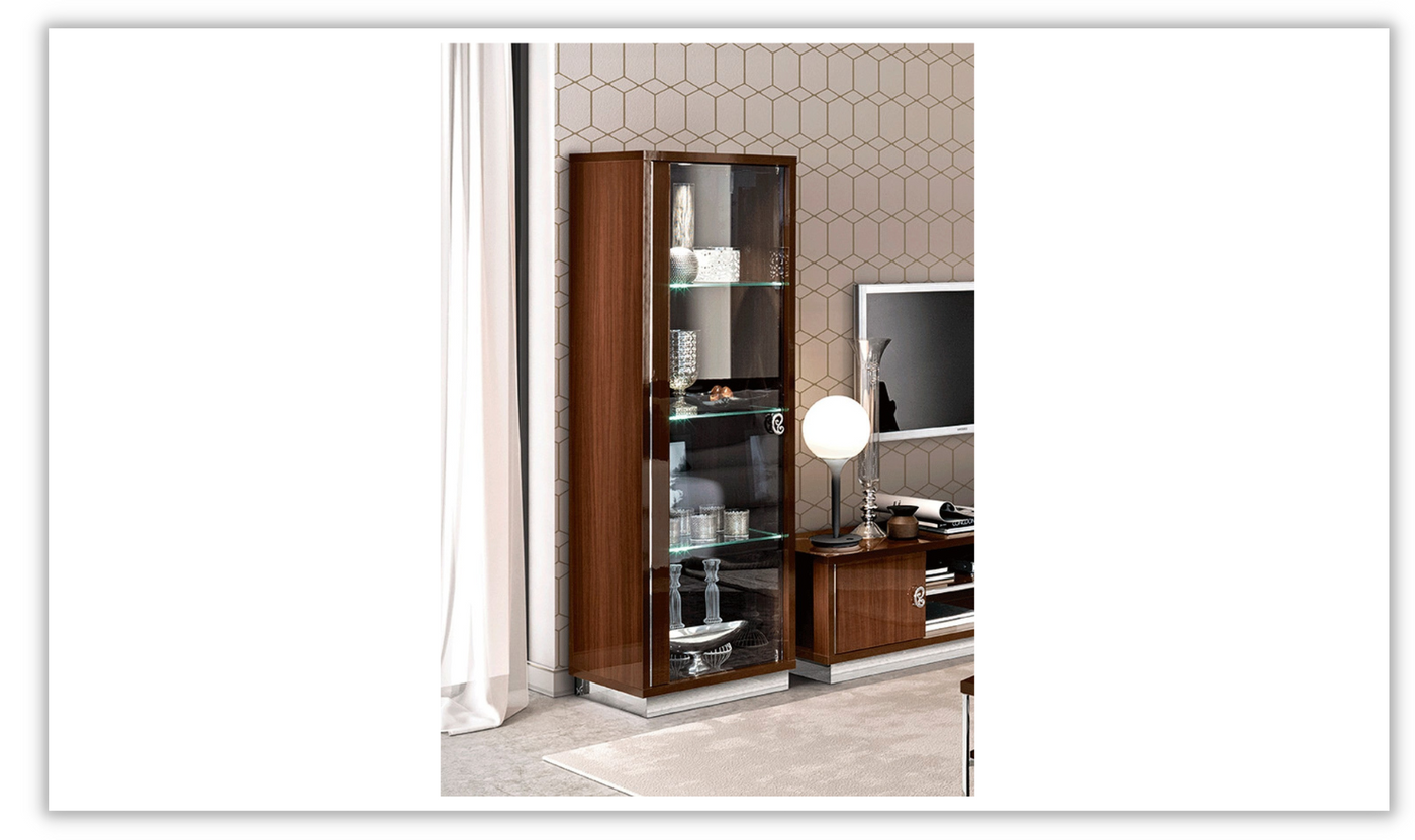 Roma 1-Door China Cabinet-China Cabinets-Jennifer Furniture