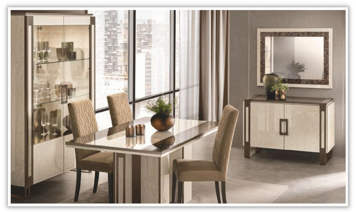 ESF Italia Poesia 2 Door/ 4 Door Wooden Buffet in Light Beige Finish