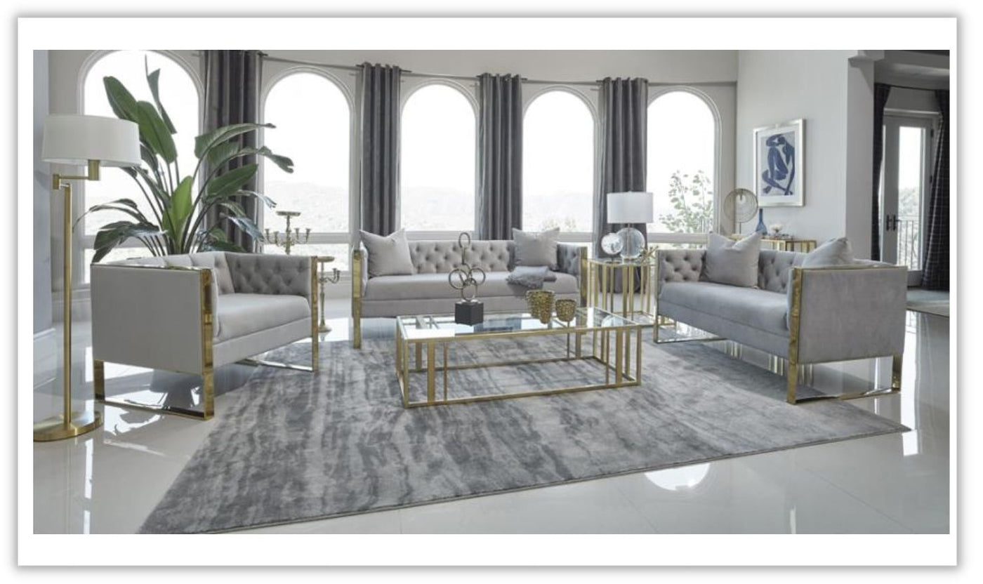 Eastbrook Fabric Living Room Set with Single Cushion Seat