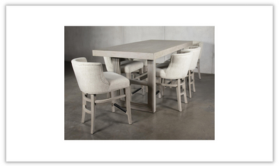 Cascade Rectangle Counter Height Table Set