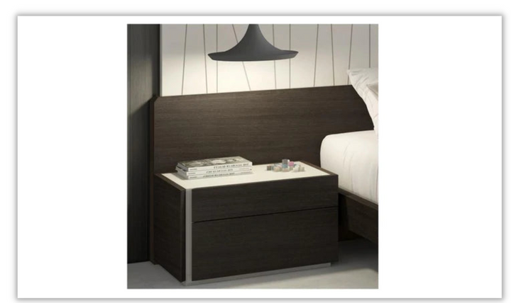 Jennifer Italia Cassiopee 2-Drawers Rectangle Nightstand