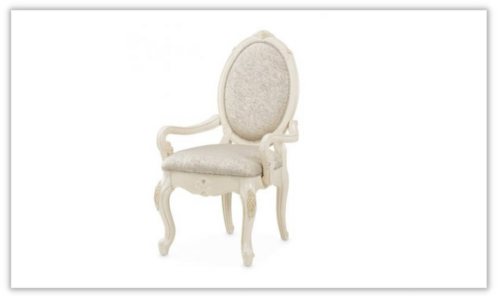 AICO Lavelle Fabric Arm Chair in Classic Pearl