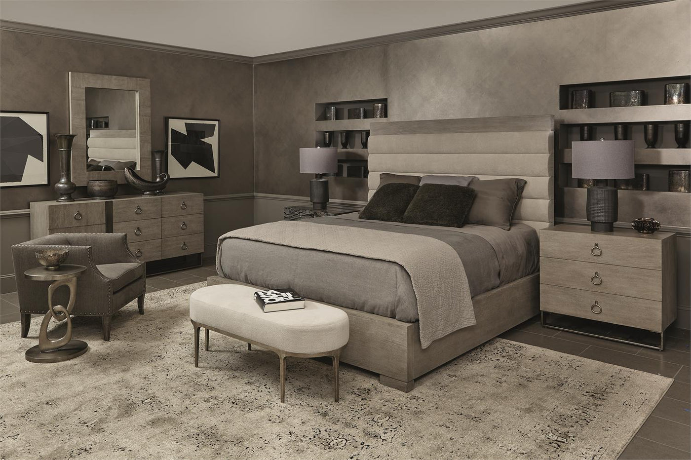 Linea Channel Tufted Bed-Beds-Jennifer Furniture