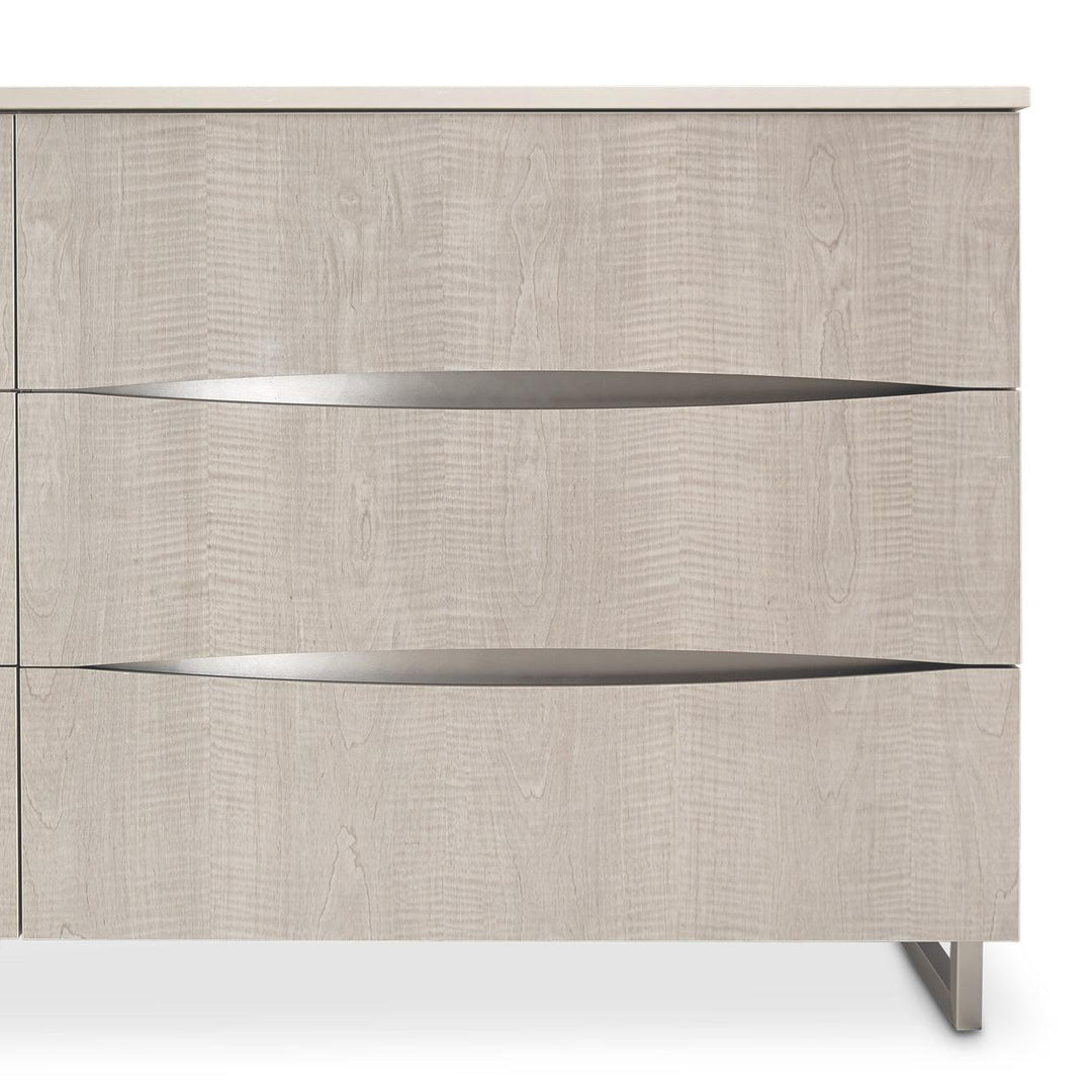 AICO Marin Dresser with 6 Velvet Lined Drawers