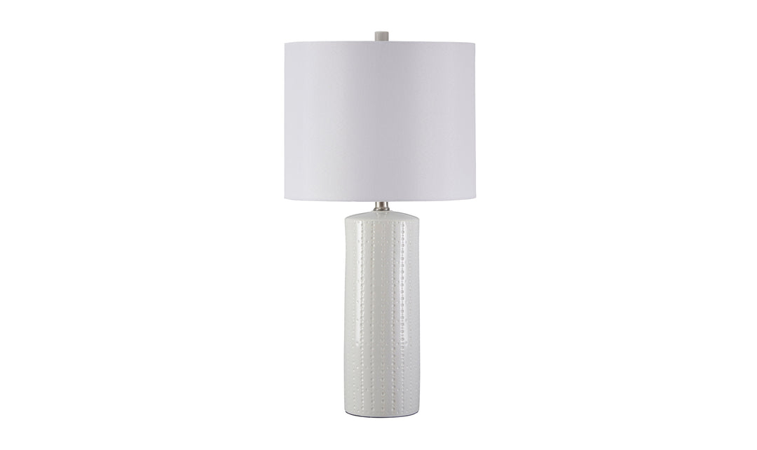 Modern Heritage Steuben White Ceramic Table Lamp (Set of 2)