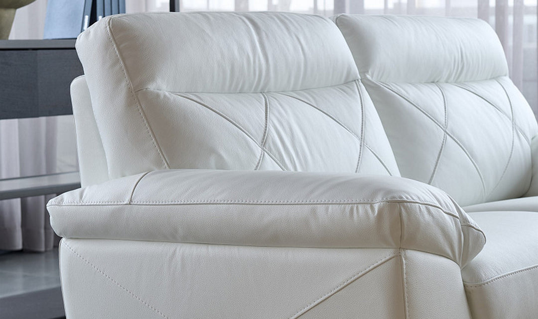 Latitude Cushion Back Loveseat in Leather