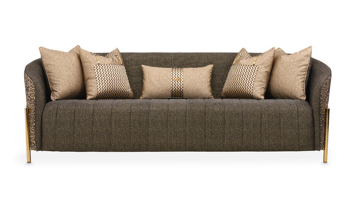 AICO Lisbon 3 Seater Fabric Sofa with Pillow Arms