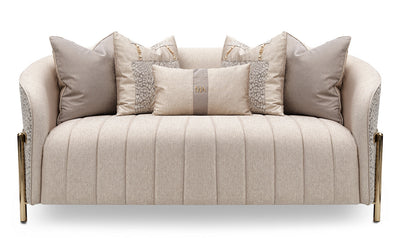 Lisbon 3 Seater Fabric Sofa with Pillow Arms