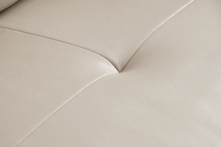 ESF Italia Amen L-Shaped Taupe Leather Sectional Sofa with Recliners