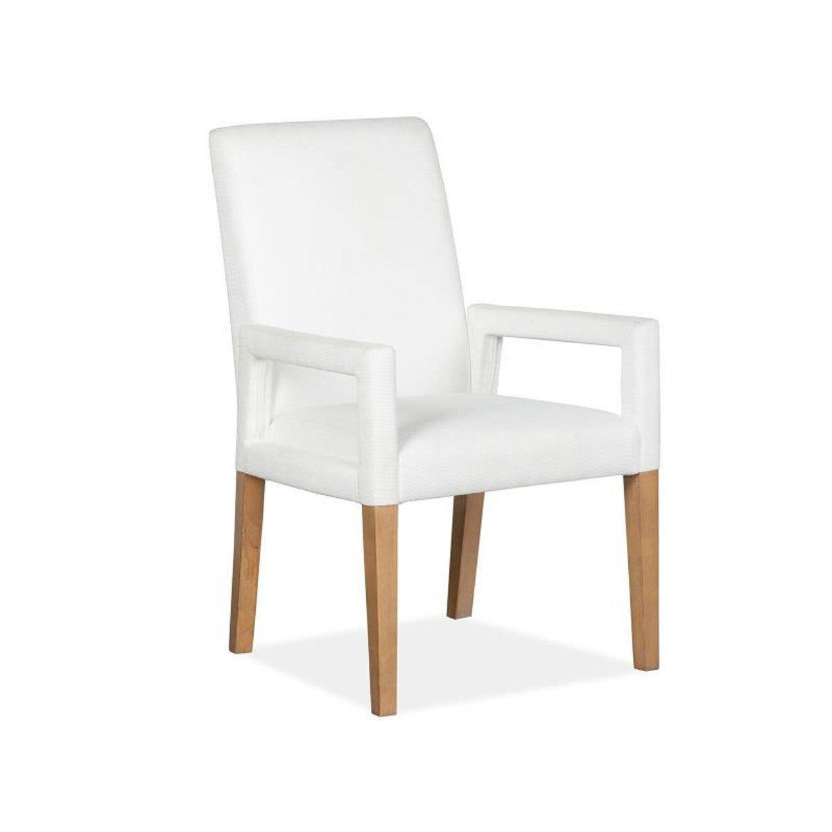 Lindon White Dining Arm Chair