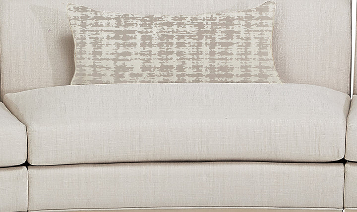 AICO Malibu Crest 3-Piece Sectional Sofa in White