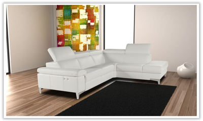 Megan Sectional in White