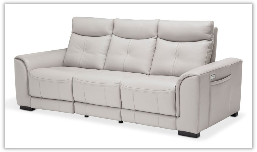 AICO Mia Bella Bentley 3-Seater Fabric Recliner Sofas in Espresso