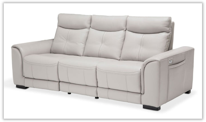 AICO Mia Bella Bentley 3-Seater Fabric Recliner Sofas in Espresso