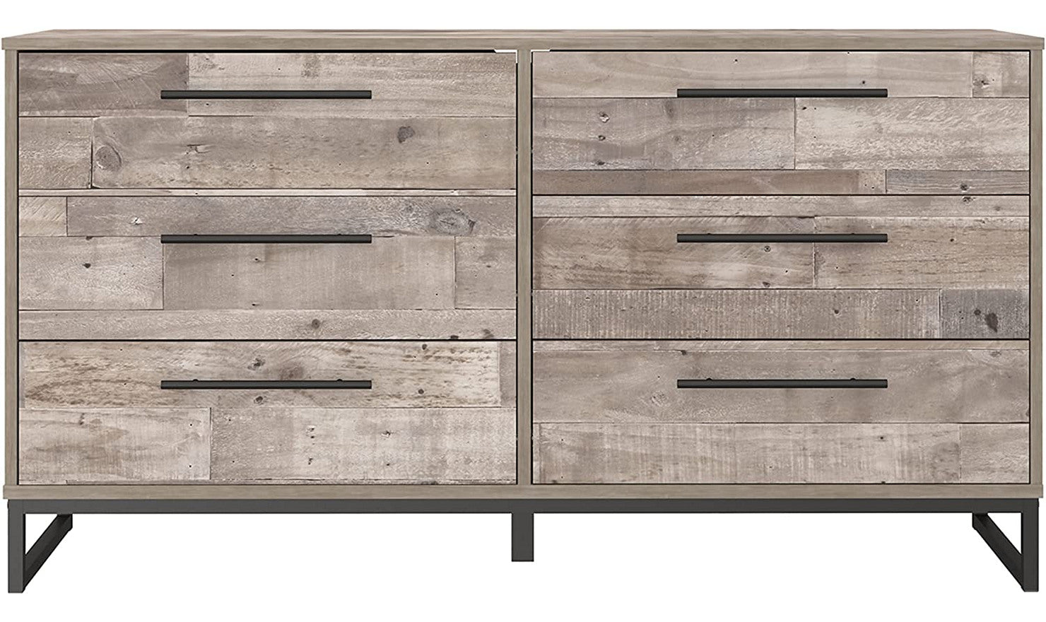 Modern Heritage Neilsville 6 Drawer Wooden Dresser in Brown