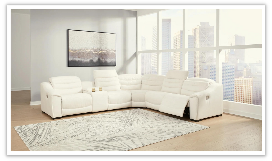 Next Gen Gaucho Power Recliner Sectional Sofa with Adjustable Headrest