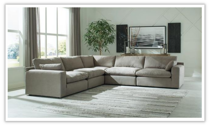 Modern Heritage Next Gen Gaucho Power Recliner Sectional Sofa with Adjustable Headrest