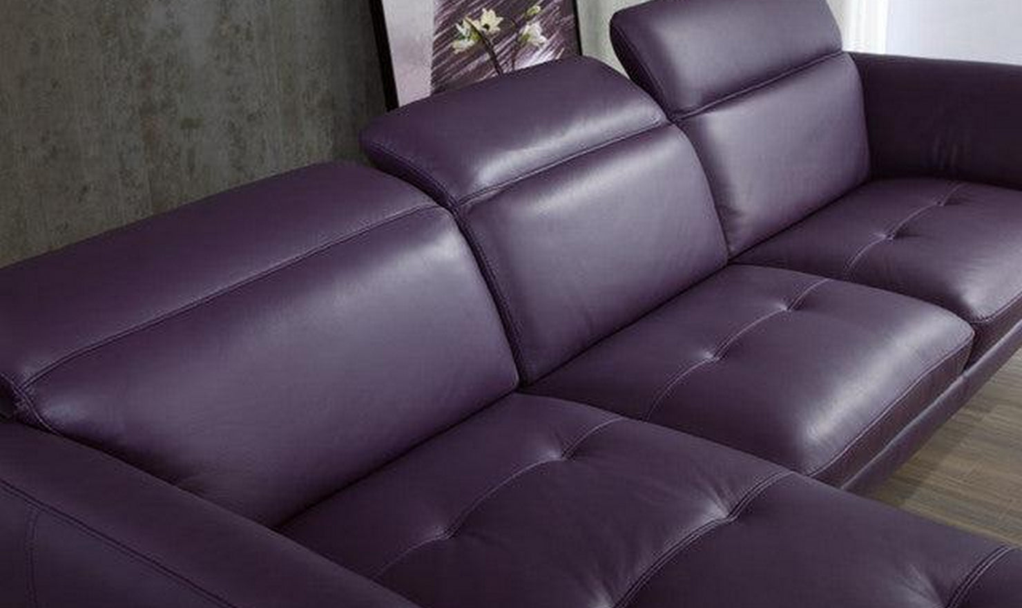 Orchard Stationary Leather L-Shaped Sectional