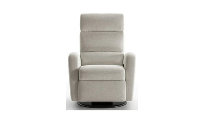 Sloped Fabric Recliner Chair with Swivel Base
