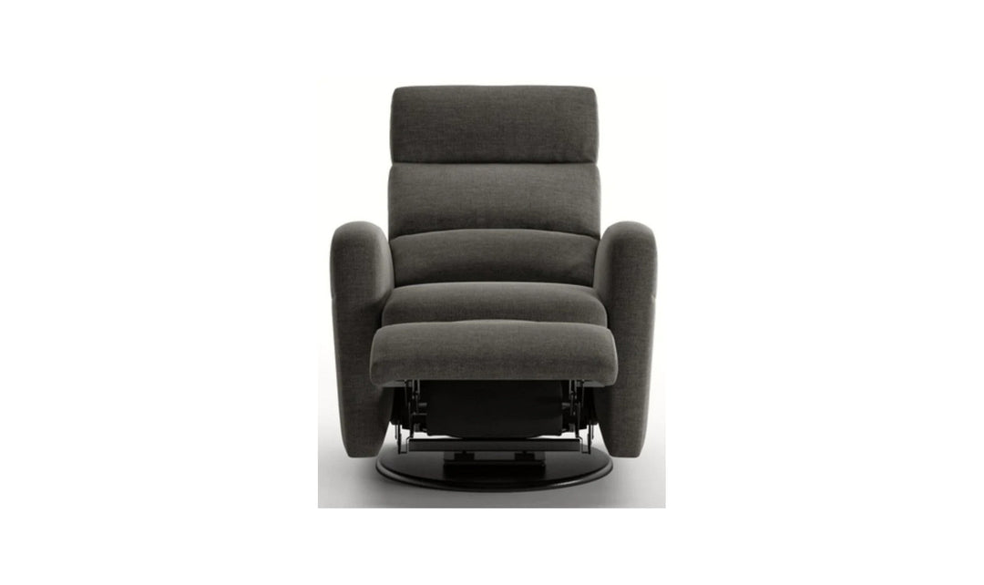 Luonto Sloped Fabric Recliner Chair with Swivel Base